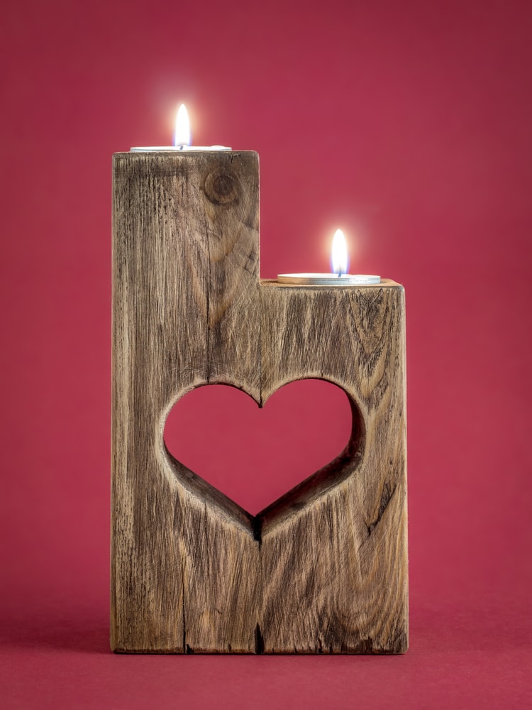 Wooden Candle Holder